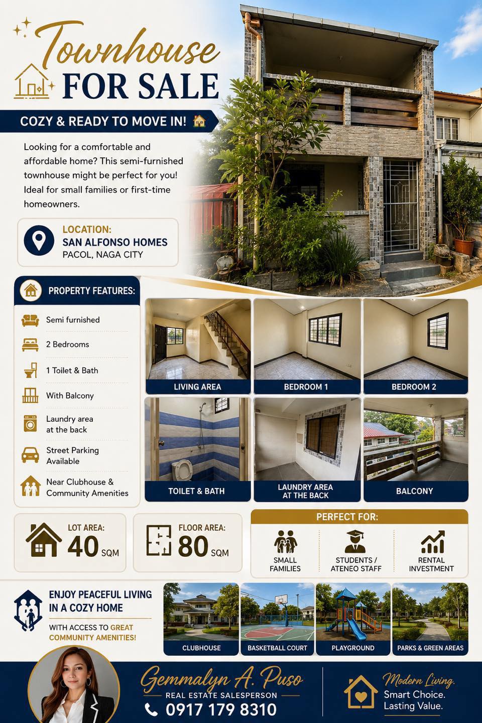 Townhouse near Ateneo Pacol! in Bicol — real estate listing image 1