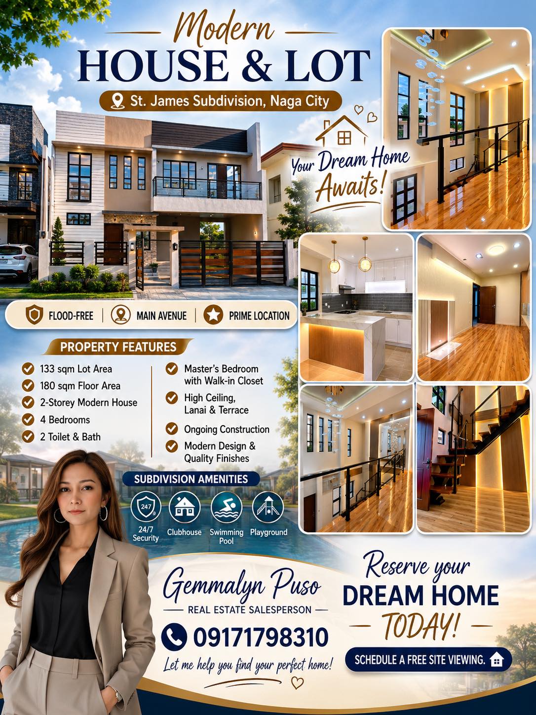 MODERN HOUSE AND LOT IN NAGA! in Bicol — real estate listing image 1