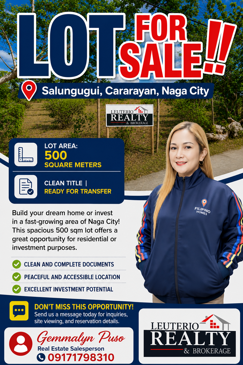 500 Sqm. Lot For Sale! in Bicol — real estate listing image 1