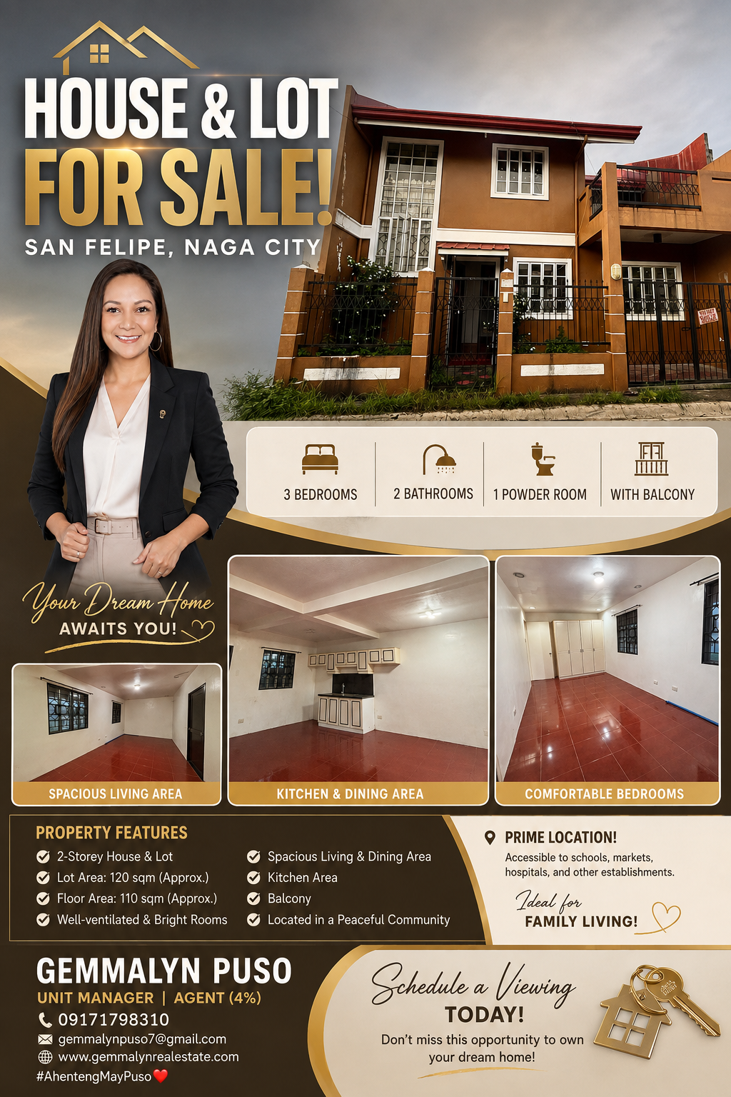 House and Lot For Sale at San Felipe Naga City! in Bicol — real estate listing image 1